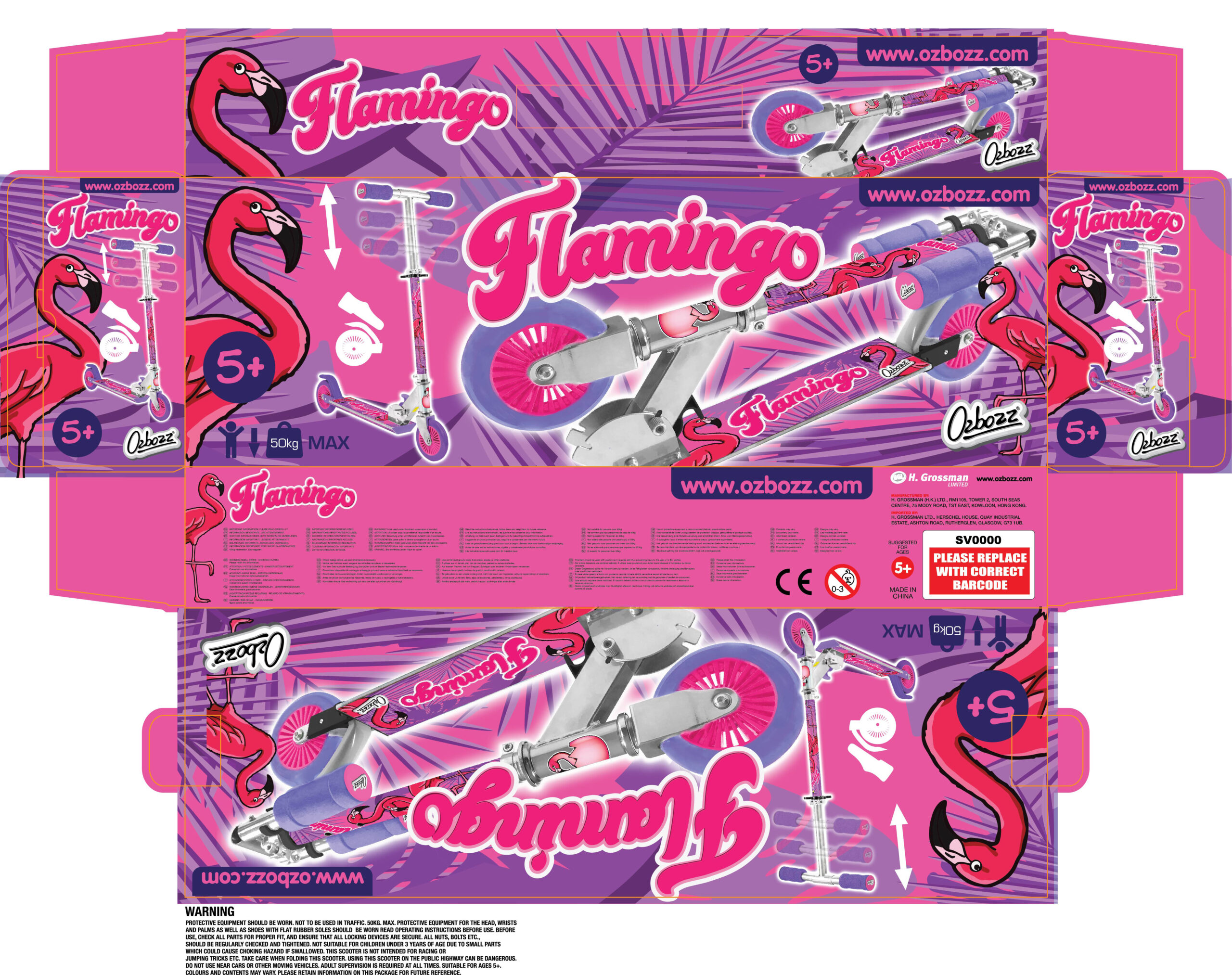 Flamingo Scooter Box