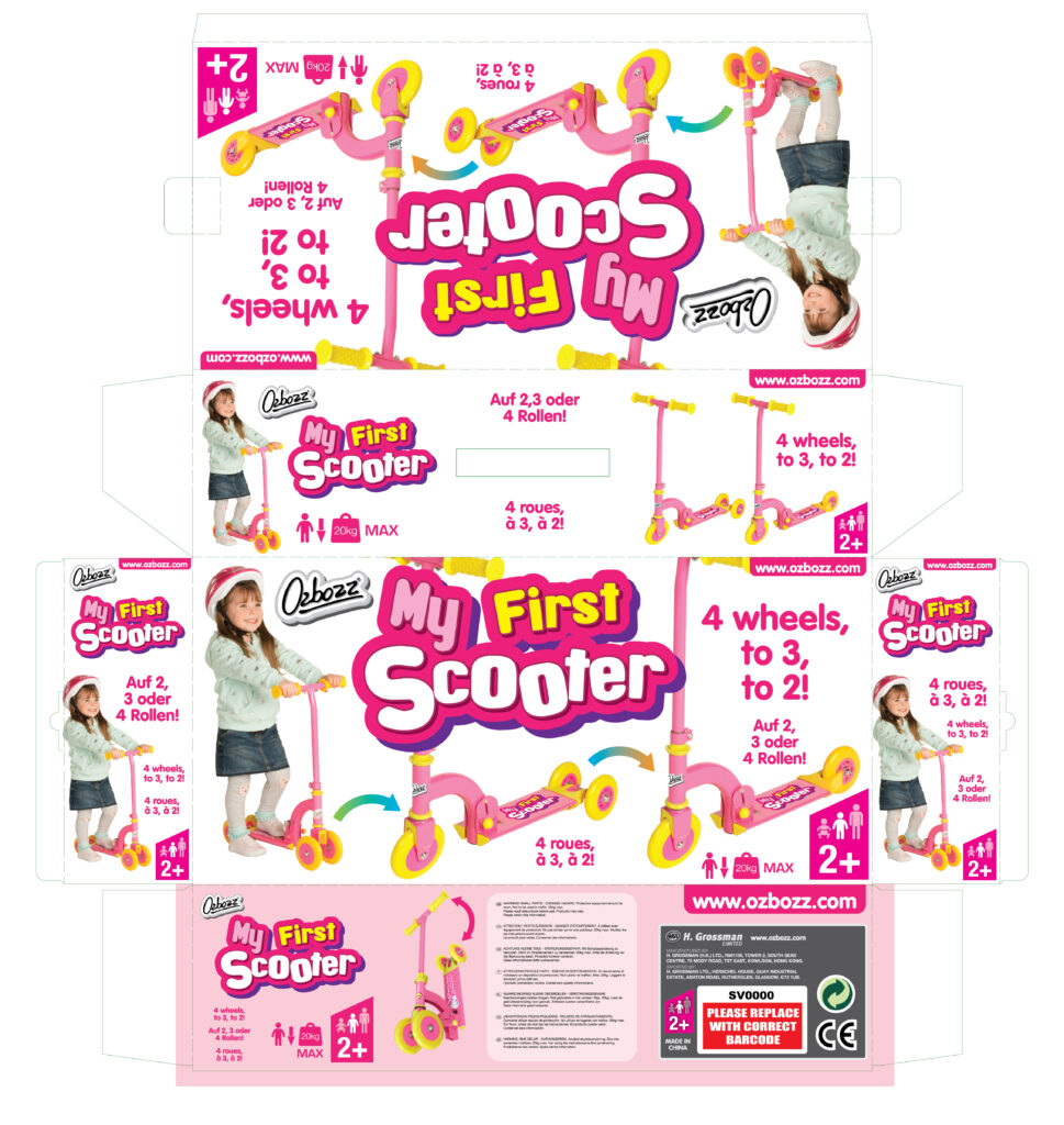 My First Scooter - Girls Box Artwork
